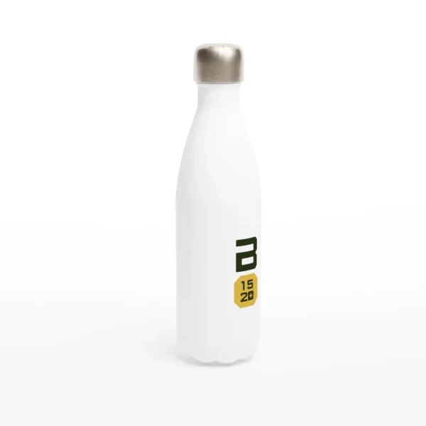 White 17oz Stainless Steel Water Bottle